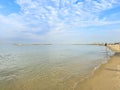 Mediterranean Sea beach of Tel Aviv, Israel Royalty Free Stock Photo