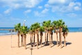 Mediterranean sea beach of Tel Aviv, Israel Royalty Free Stock Photo