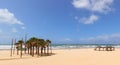 Mediterranean sea beach of Tel Aviv, Israel Royalty Free Stock Photo