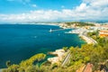 Mediterranean sea beautiful blue sky Nice France french riviera Royalty Free Stock Photo