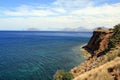 Mediterranean sea & coast, Palermo Royalty Free Stock Photo