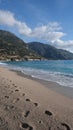 mediterranean sea and mountains