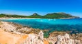 Mediterranean Sea Spain Majorca beach Cala Agulla Royalty Free Stock Photo