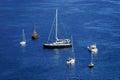 Mediterranean sea summer day view. Cote d'Azur, France.