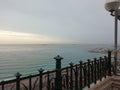 Mediterranean sea Tarragona from balcony