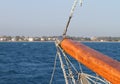 Mediterranean Sea View from Prow of The Yacht Royalty Free Stock Photo