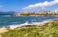 Mediterranean seacoast in Alghero city, Sardinia, Italy Royalty Free Stock Photo