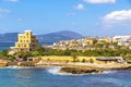 Mediterranean seacoast in Alghero city, Sardinia, Italy Royalty Free Stock Photo