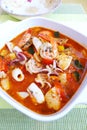 Mediterranean seafood stew soup Royalty Free Stock Photo