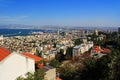 Mediterranean seaport of Haifa Israel with Shrine of Bab Royalty Free Stock Photo