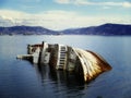 Mediterranean Sky shipwreck Royalty Free Stock Photo