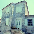 Mediterranean stone medieval house