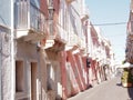 Mediterranean Street in Carloforte, Isola di San Pietro, Sardinia, Italy, Europe Royalty Free Stock Photo