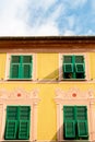 Mediterranean streets Vernazza village Cinque Terre Italy,The picturesque village of Vernazza Royalty Free Stock Photo