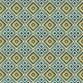 Mediterranean style ceramic tile pattern Ethnic folk ornament Colorful seamless geometric pattern Royalty Free Stock Photo