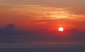 Mediterranean sunrise in Corsica coast