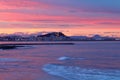 Mediterranean sunset on sea Denia