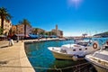 Mediterranean town of Komiza on Vis island Royalty Free Stock Photo