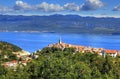 Mediterranean town of Vrbnik, Island of Krk, Croatia Royalty Free Stock Photo