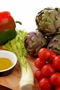 Mediterranean vegetables whit olive oil