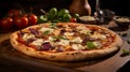 Napoli Rafael Pizza 37 - Dark Violet And White Style