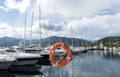 Mediterranean yacht marina. Tivat, Montenegro.