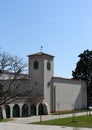 Mediterrean style building in the spring sunshine