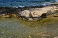 Meditrerranean Coast on the Island Malta, Portomaso, St. Julians