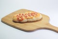 Medium Bread Bakery Pizza Flafour in the wood Royalty Free Stock Photo