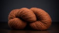 Medium Brown Lambswool Ball Of Sock Yarn In Cfa Voysey Style