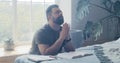 Man praying and murmuring Royalty Free Stock Photo