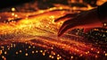 A medium closeup image capturing a digital dashboard filled with heat maps and trend lines illustrating complex data
