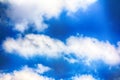 Medium cloud, altocumulus clouds Royalty Free Stock Photo