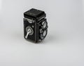 Medium format bioptical camera, analog photography Royalty Free Stock Photo