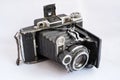 Medium format portable vintage folding camera Royalty Free Stock Photo