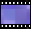 Medium purple gradual background raster image in retro photo film frame