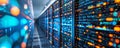 Medium shot of an automation tools algorithm optimizing server data migration
