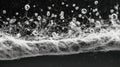Medium shot of nanofiber membrane filtering particles from water highlighting advanced pore structure for enhanced Royalty Free Stock Photo