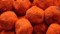 Red spicy tamarind balls Royalty Free Stock Photo