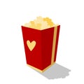 Medium size popcorn vector illustration