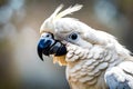 A medium sized white cockatoo Generated Ai