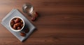 Medjool Dates and Water for Iftar During Ramadan Fasting Royalty Free Stock Photo