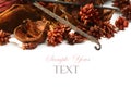 Medley of fragrant dried herbs and spices. Royalty Free Stock Photo