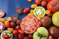 Medley of Tomato Varieties closeup Royalty Free Stock Photo