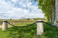 Medoc, France. Vineyards and church of the village Margaux