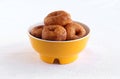 Medu Vada or Urud Vada Indian Vegetarian Food in a Bowl