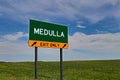 US Highway Exit Sign for Medulla