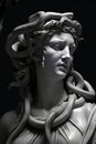 Medusa Gorgo, a mythological monster killed by the hero Perseus in ancient Greek mythology