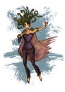 Medusa gorgona vector illustration Royalty Free Stock Photo