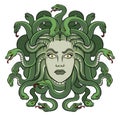 Medusa greek myth creature pop art vector Royalty Free Stock Photo